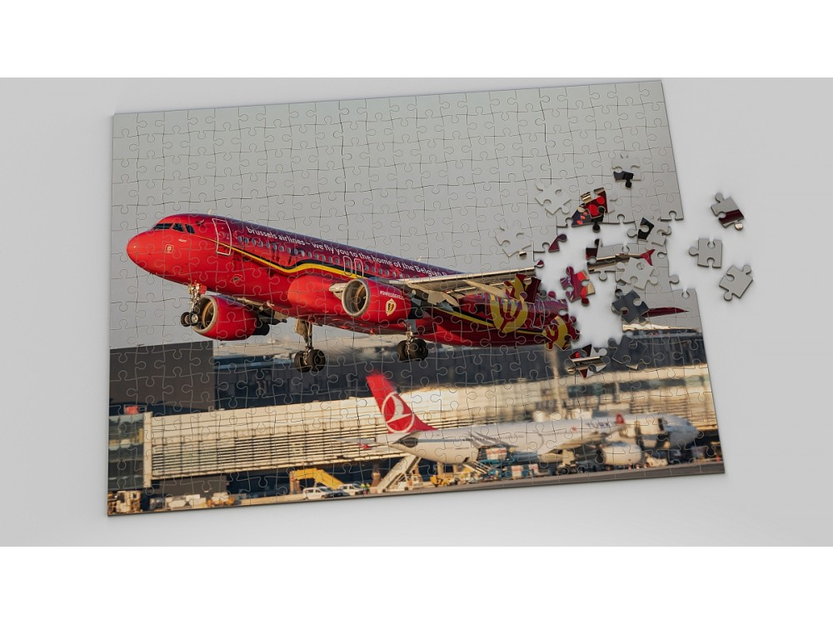 Foto-Luftfahrt-Puzzle Airbus A320 Brussels