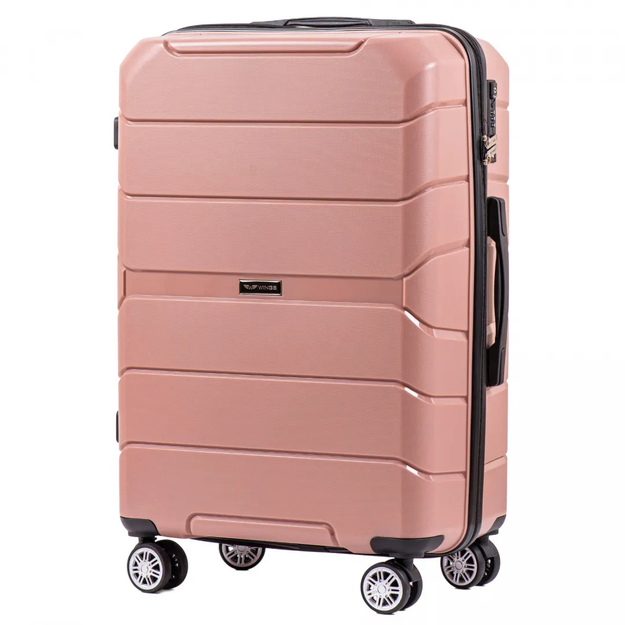 PP05, Średnia walizka podróżna Wings M, Rose Gold - POLIP