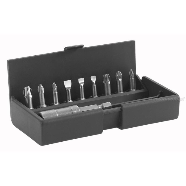 AME.B4 - Set of screwdriver bits for fastening slotted, hexagonal, and Pozidriv screws, 2.5 - 6 mm, PZ1 - PZ3