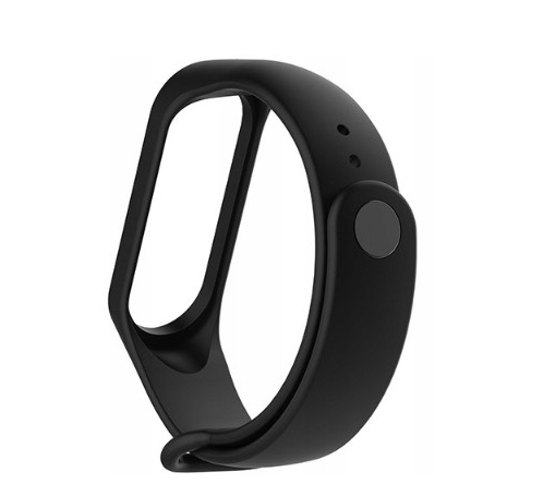 Silikonowy pasek do Xiaomi Mi Band 3/ Xiaomi Mi Band 4 - czarny