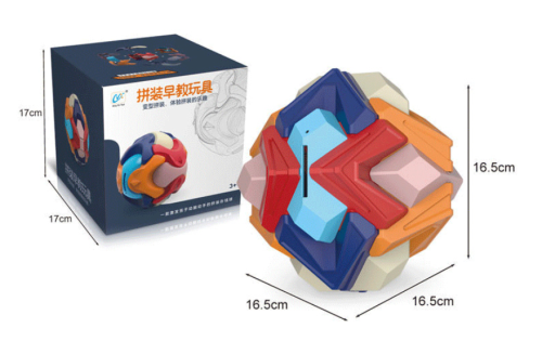 Skarbonka, piłka do składania puzzle układanka 3D- pastylka