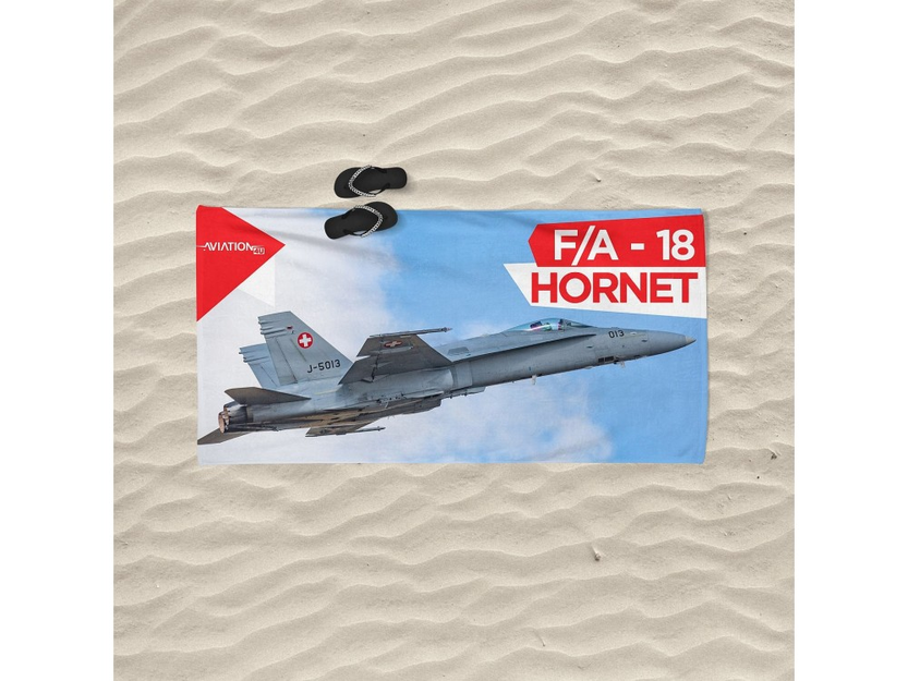 Beach towel F-18 Hornet