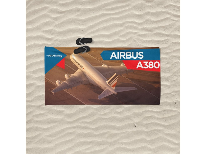 Strandtuch. Airbus A380
