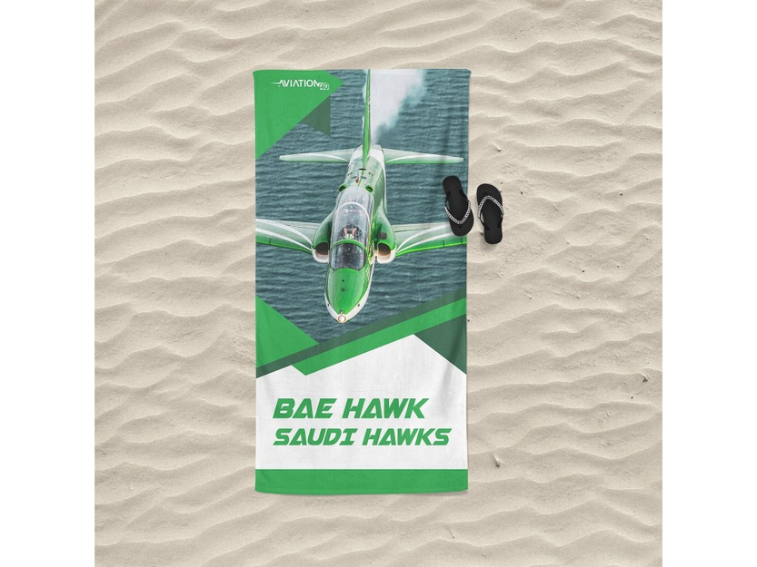 Strandtuch.  BAE Hawk