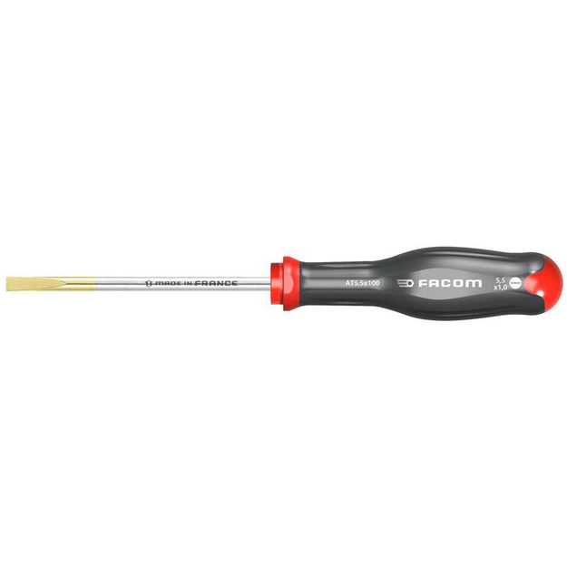 AT5.5X100 - Protwist® Screwdriver for slotted screws, milled tip, 5.5 x 100 mm