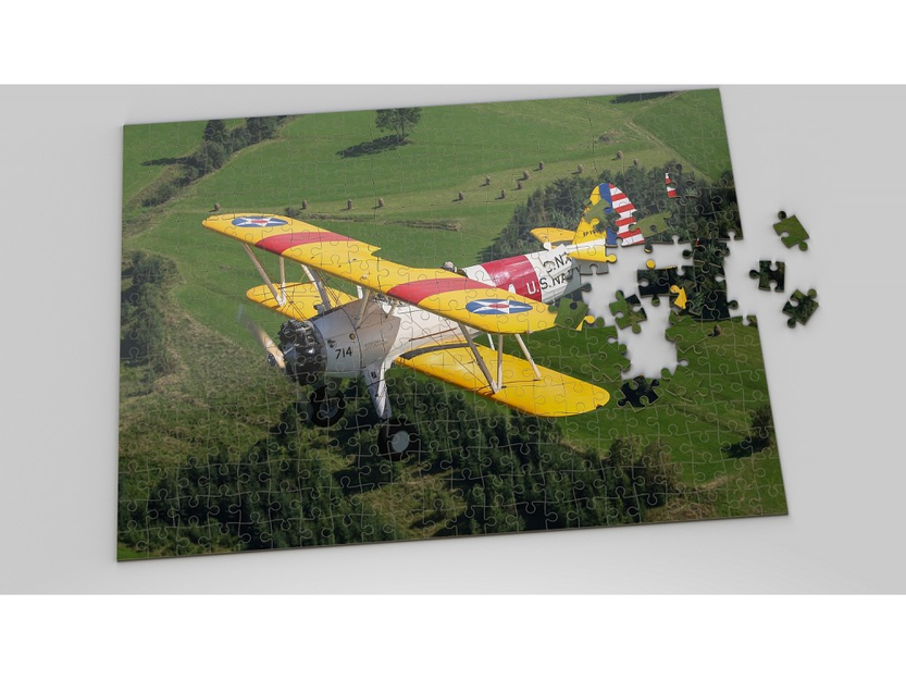 Foto-Luftfahrt-Puzzle Boeing Stearman