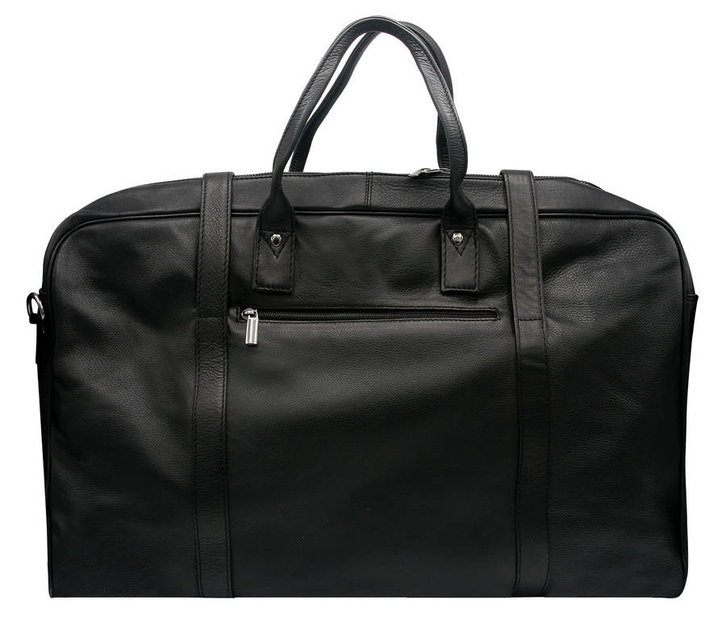 Skórzana torba podróżna czarna Always Wild TSI-05-NDM