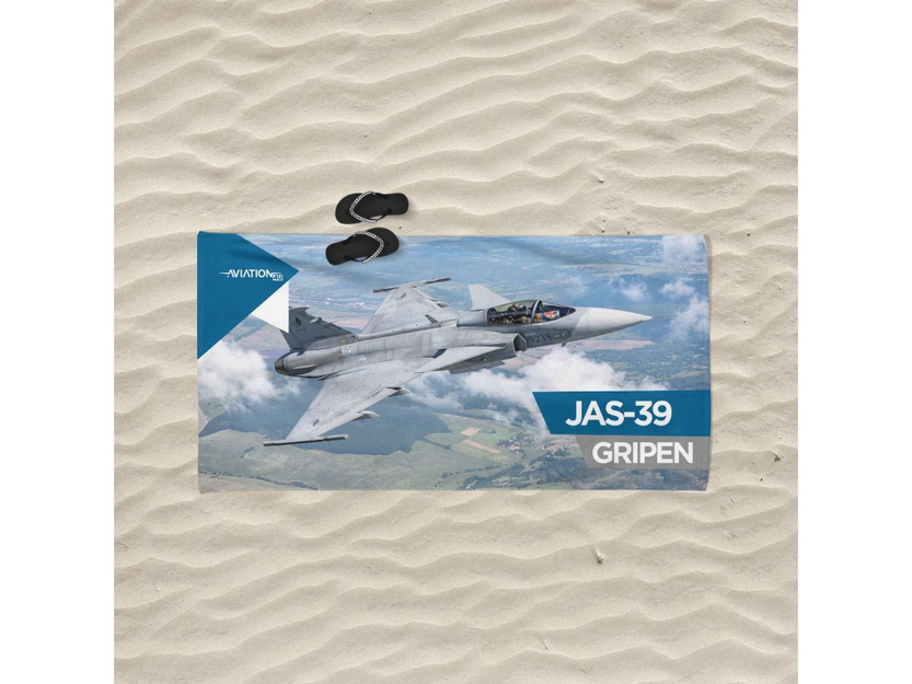 Beach towel JAS-39 Gripen Czech Air Force