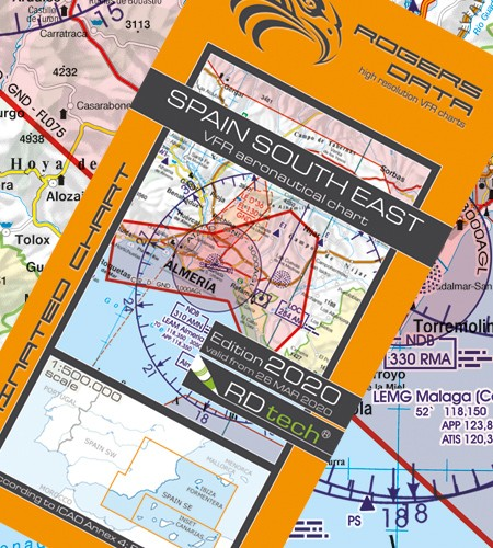 Spanien Südost VFR Flugkarte - ICAO