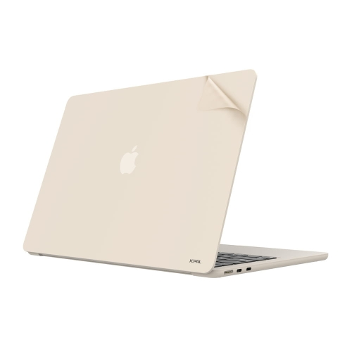 JCPal MacGuard Two-in-One Skin Set (Starlight, Top skin+Back skin) for MacBook Air13"（M2,2022）