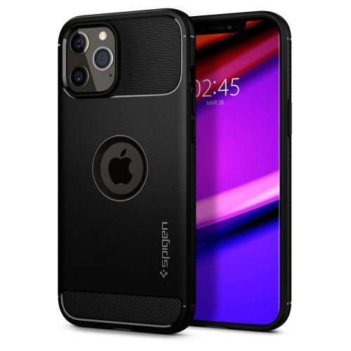 SPIGEN RUGGED ARMOR IPHONE 12/12 PRO MATTE BLACK