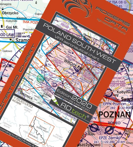 Polen Südwest VFR Flugkarte - ICAO