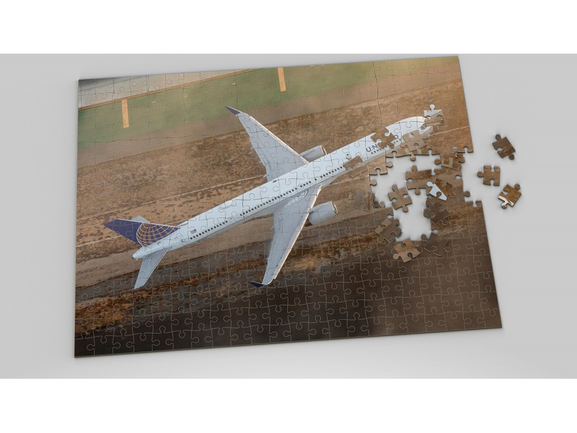 Foto-Luftfahrt-Puzzle Boeing 757 United