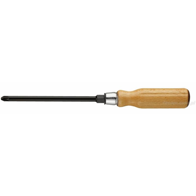ATHH.D1 - Screwdriver with a wooden handle for Pozidriv® screws, PZ1.
