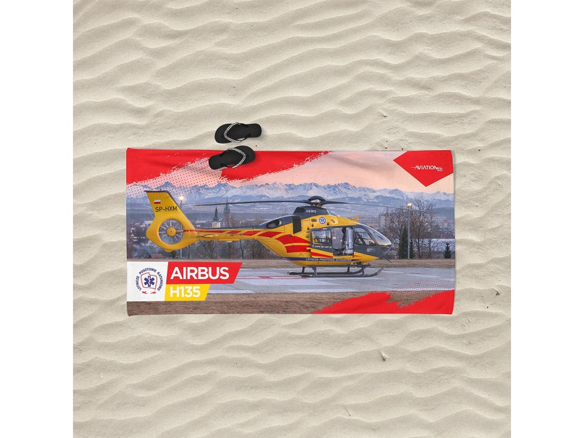 Beach towel Airbus H135 Polish Medical Air Rescue