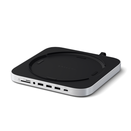 Satechi Stand & Hub - podstawka i hub do Mac Mini/Studio (USB-C 3.2, USB-A 3.2, 2x USB-A 3.0, 3,5mm jack, port micro/SD, NVMe/M.2 SATA SSD)