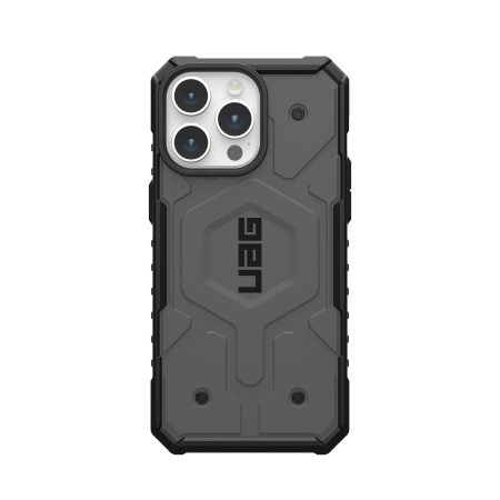 UAG Pathfinder Magsafe - obudowa ochronna do iPhone 15 Pro Max kompatybilna z MagSafe (silver)