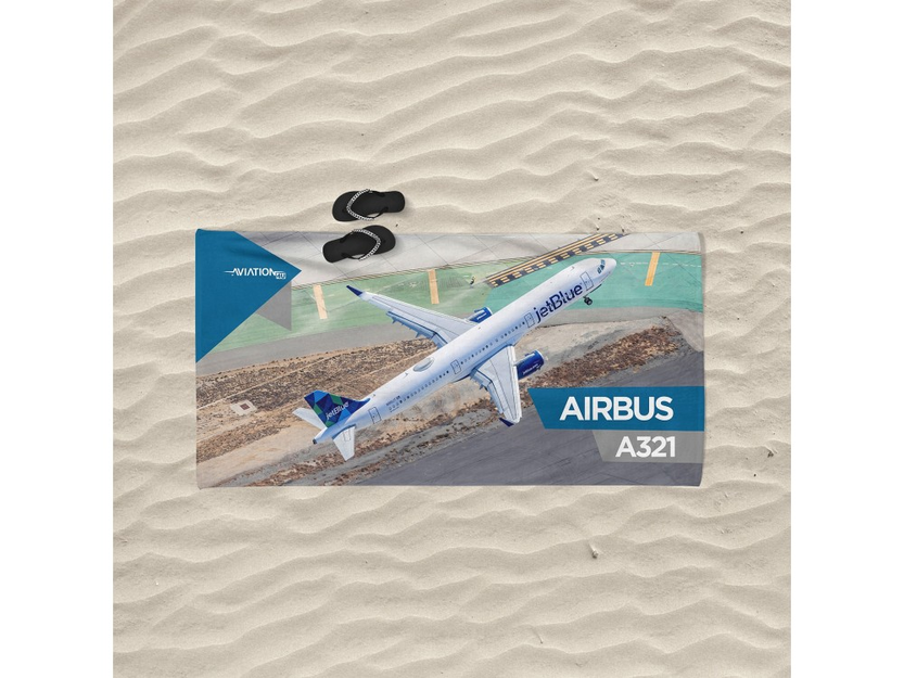 Beach towel Airbus A321