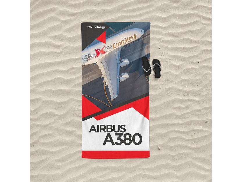 Strandtuch.  Airbus A380