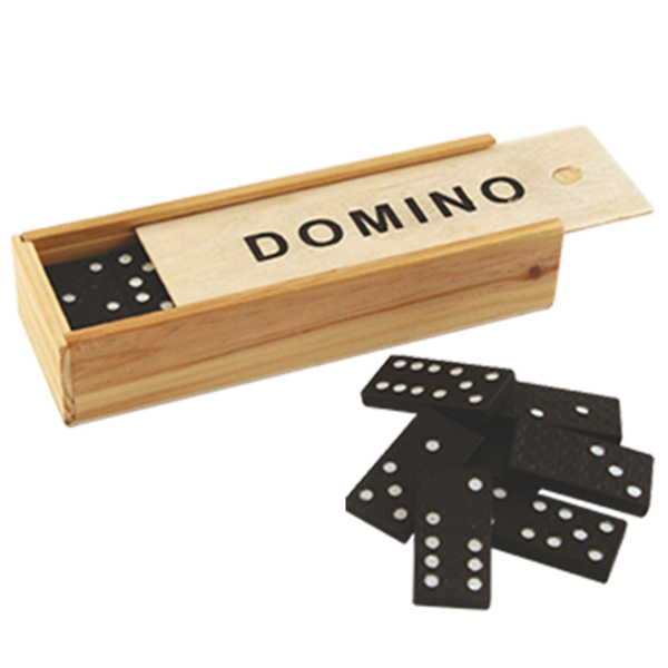 Domino w pudełku drewnianym - 1096116