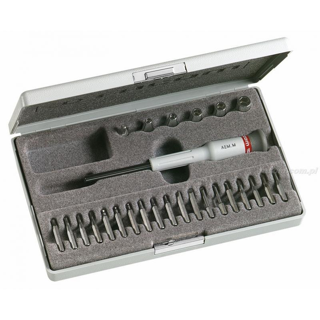 AEM.J2 - Set of 26 Micro-Tech® tools - socket handles, bits, and sockets