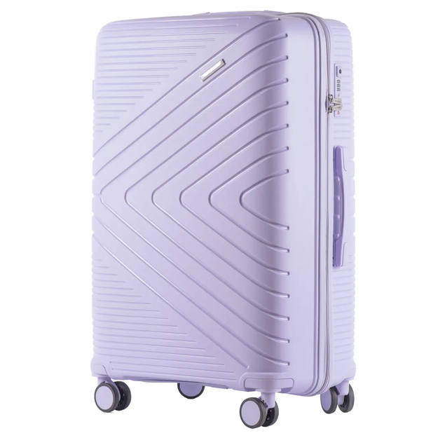DQ181-05, walizka podróżna Wings L, White Purple - POLIPRO