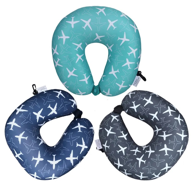 Travel Neck Pillow Airplanes Theme Colors