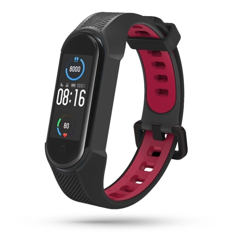 TECH-PROTECT ARMOUR XIAOMI MI SMART BAND 5 / 6 / 7 / NFC BLACK/RED