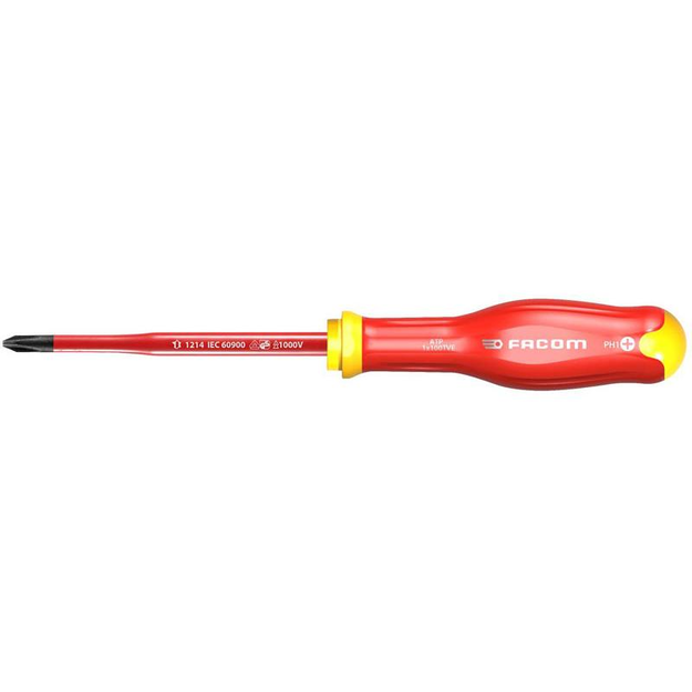 ATP1X100TVE - Insulated 1000V Protwist® Screwdriver for Phillips® screws, thin tip, PH1.