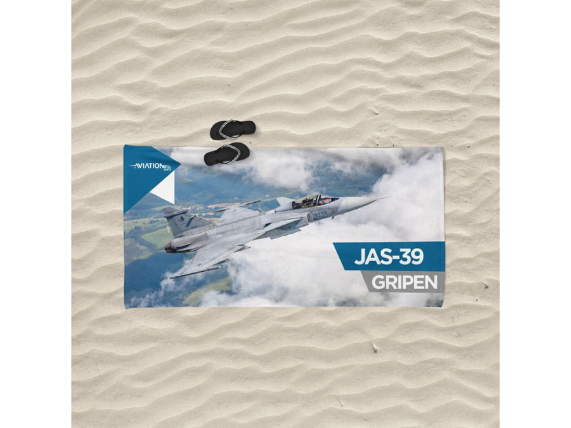 Beach towel JAS-39 Gripen Czech Air Force