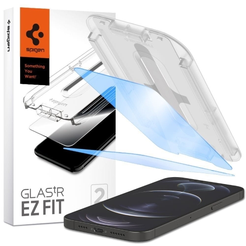 SZKŁO HARTOWANE SPIGEN GLAS.TR ”EZ FIT” 2-PACK IPHONE 13 / 13 PRO / 14 ANTIBLUE