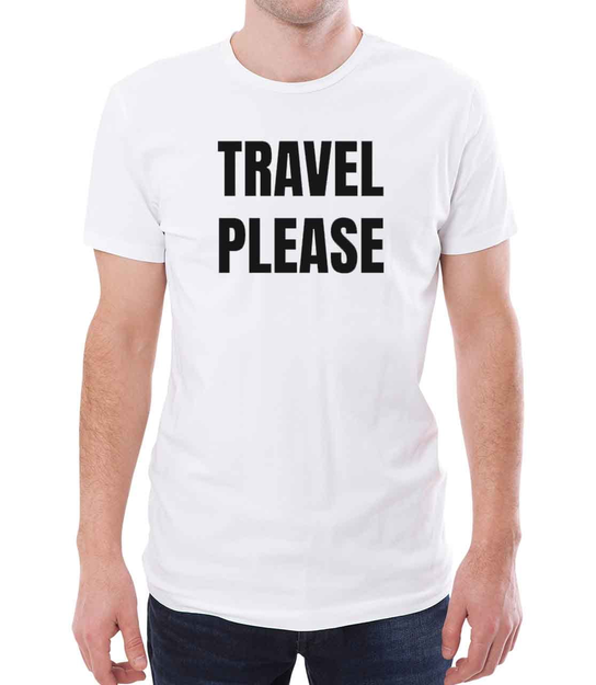  Koszulka męska Podróż - Travel please 