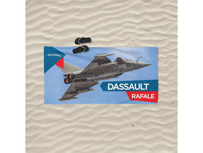 Strandtuch.  Dassault Rafale