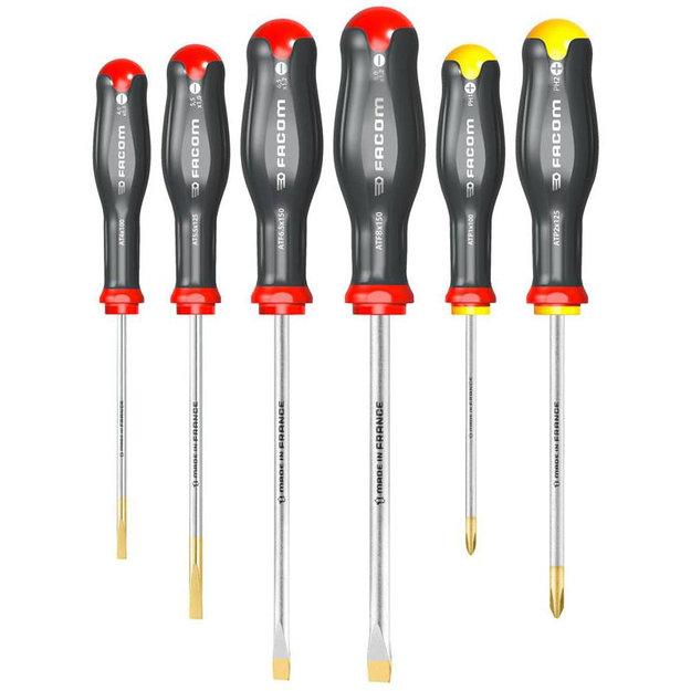 ATP.J6 - Protwist® screwdriver set for slotted and Phillips® screws, 4 - 8 mm and PH1 - PH2