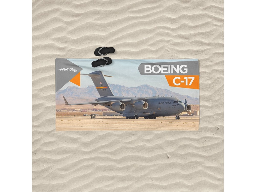 Strandtuch.  Boeing C-17 Globemaster