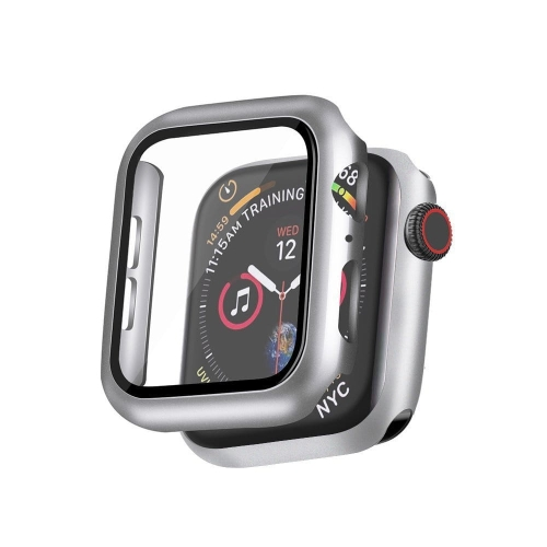 Hi5 Defender Silver - Etui ochronne ze szkłem dla Apple Watch 44mm