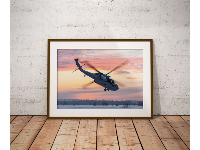 Poster Śmigłowiec Sikorsky s70i Black Hawk