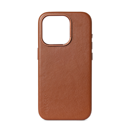 Decoded – skórzana obudowa ochronna do iPhone 15 Pro Max kompatybilna z MagSafe (tan)