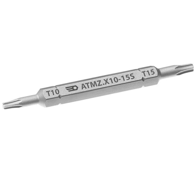 ATMZ.X10-15S - Double-sided 1/4" Bit for Torx® screws, T10 - T15, 67 mm.
