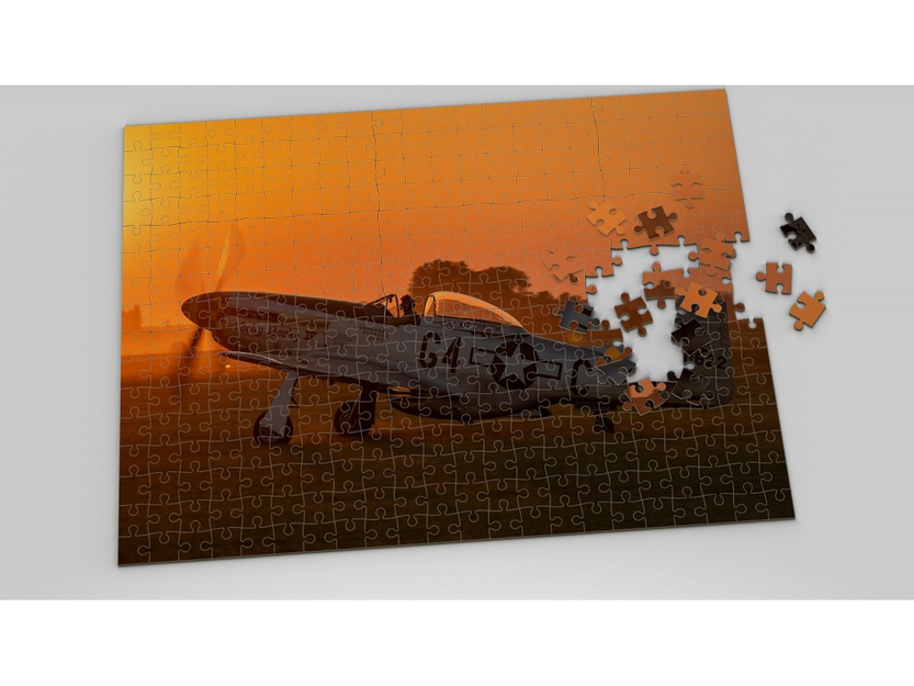 Foto-Luftfahrt-Puzzle P-51 Mustang