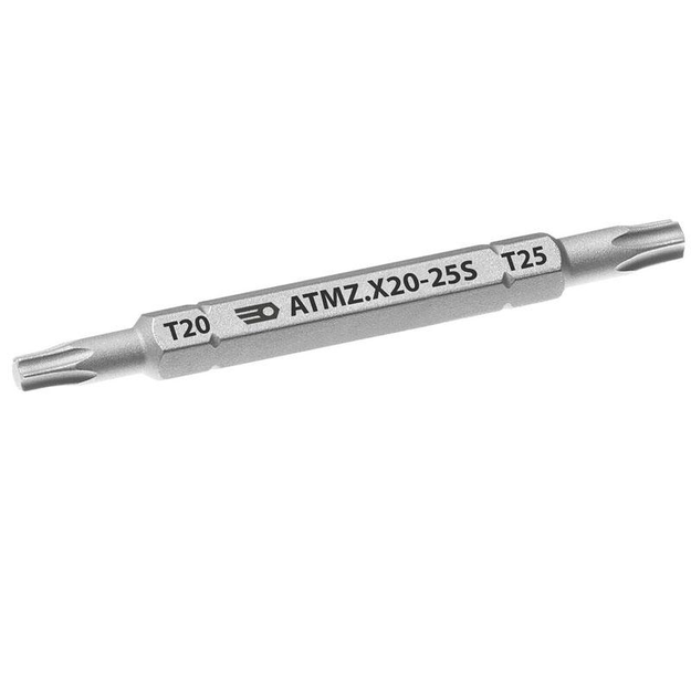ATMZ.X20-25S - Doppelseitiger 1/4"-Bit für Torx® Schrauben, T20 - T25, 67 mm.