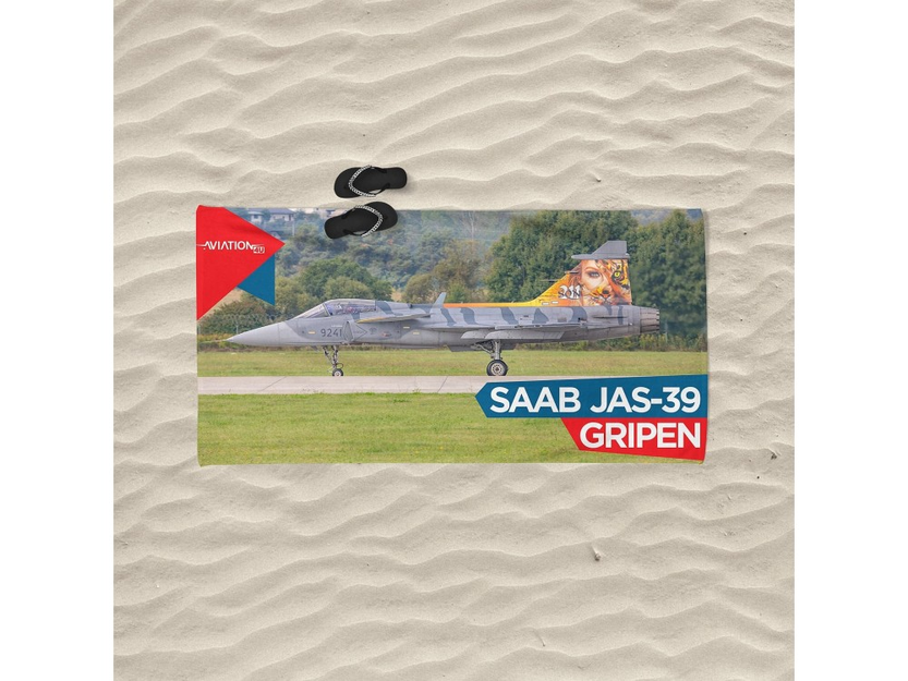 Beach towel Saab Jas-39 Gripen
