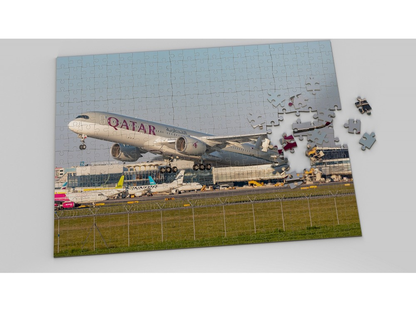 Foto-Luftfahrt-Puzzle Airbus A350 Qatar