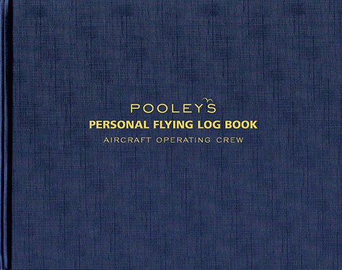 NLB030 POOLEYS EASA PART-FCL Personal Flying Log Book