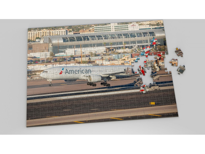Foto-Luftfahrt-Puzzle Boeing 777 American Airlines