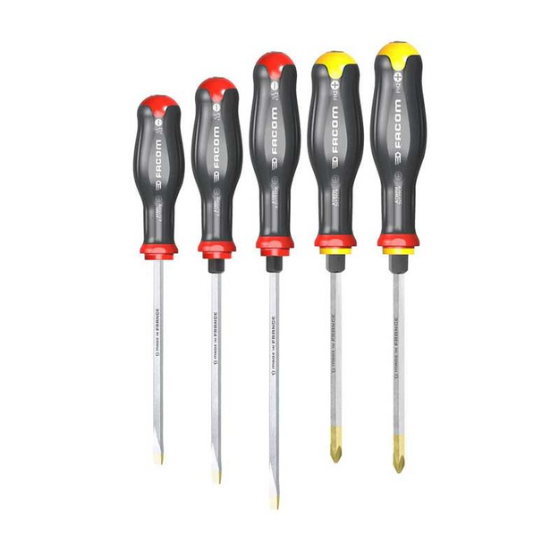 ATWCK.J5PB - PROTWIST® SHOCK Screwdriver Set for slotted and Phillips® screws, 4 - 8 mm and PH1 - PH2.