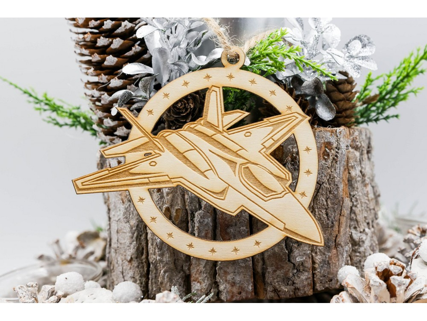Christmas tree decoration F-22 Raptor