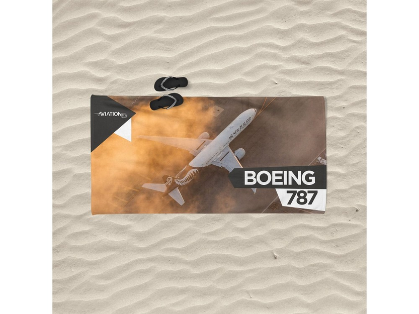 Strandtuch.  Boeing 787 Dreamliner
