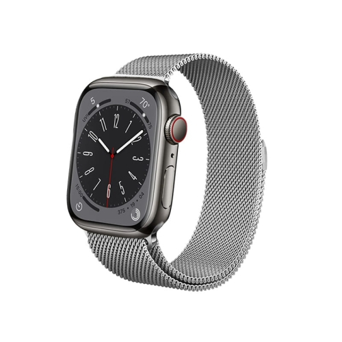 Crong Milano Steel - Pasek ze stali nierdzewnej do Apple Watch 38/40/41 mm (srebrny)