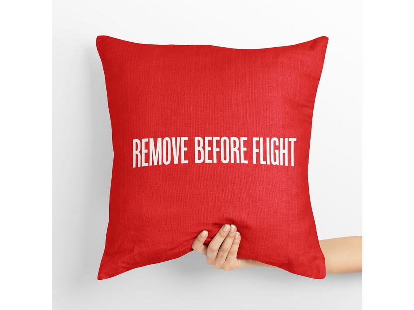 Pillow Remove Before Flight